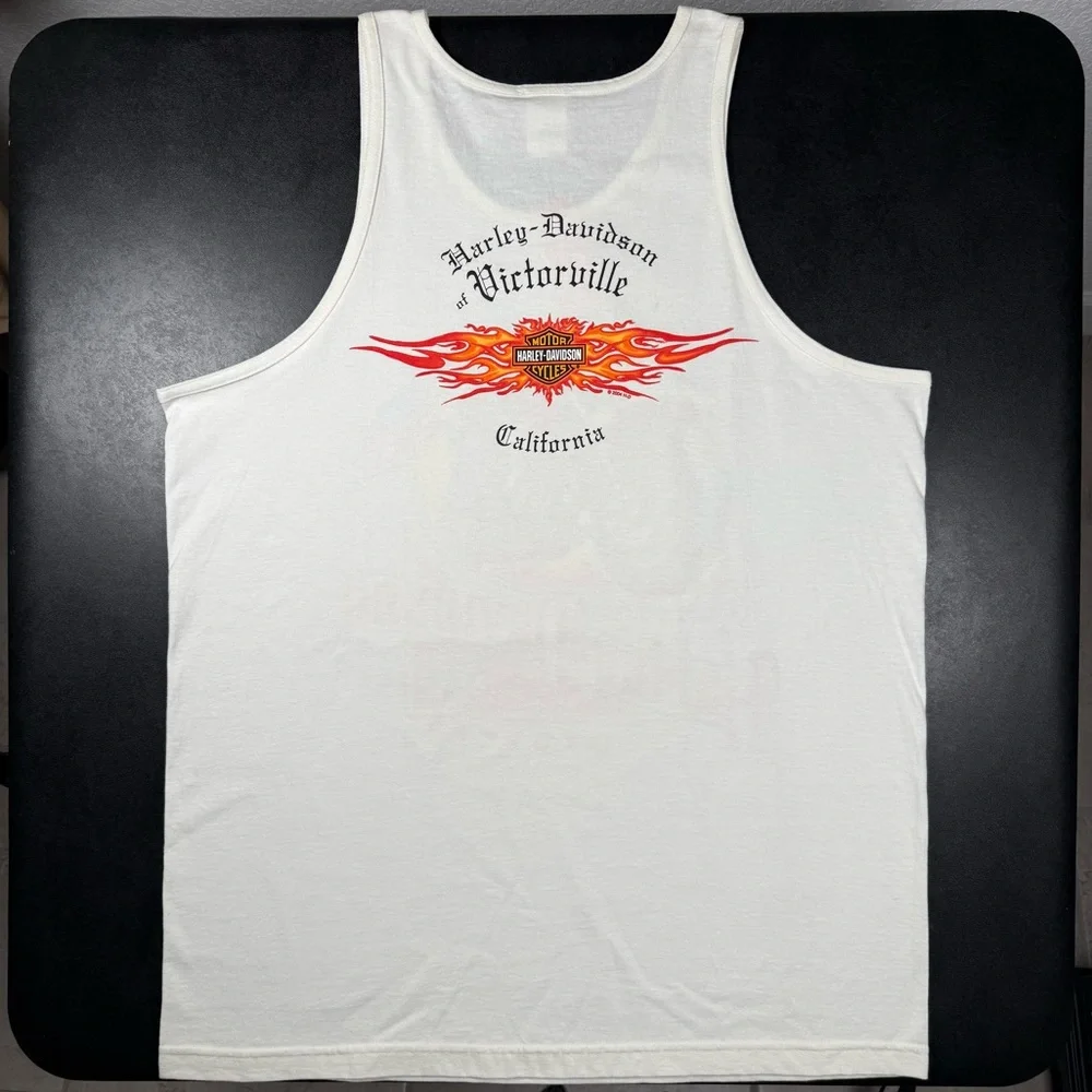 Lot of 2 - NWT Vintage Harley-Davidson Tank Top Biker Eagle USA Flag XL - Picture 6 of 15